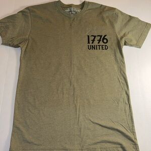 1776 United Short Sleeve T-Shirt Size M Brown